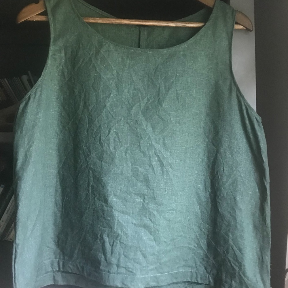 Handmade Linen Tank --New
